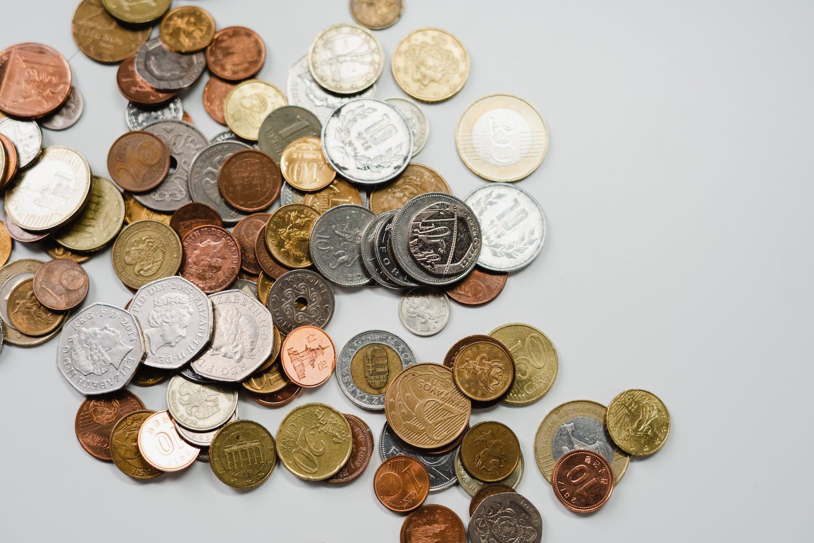Gouden en zilveren munten