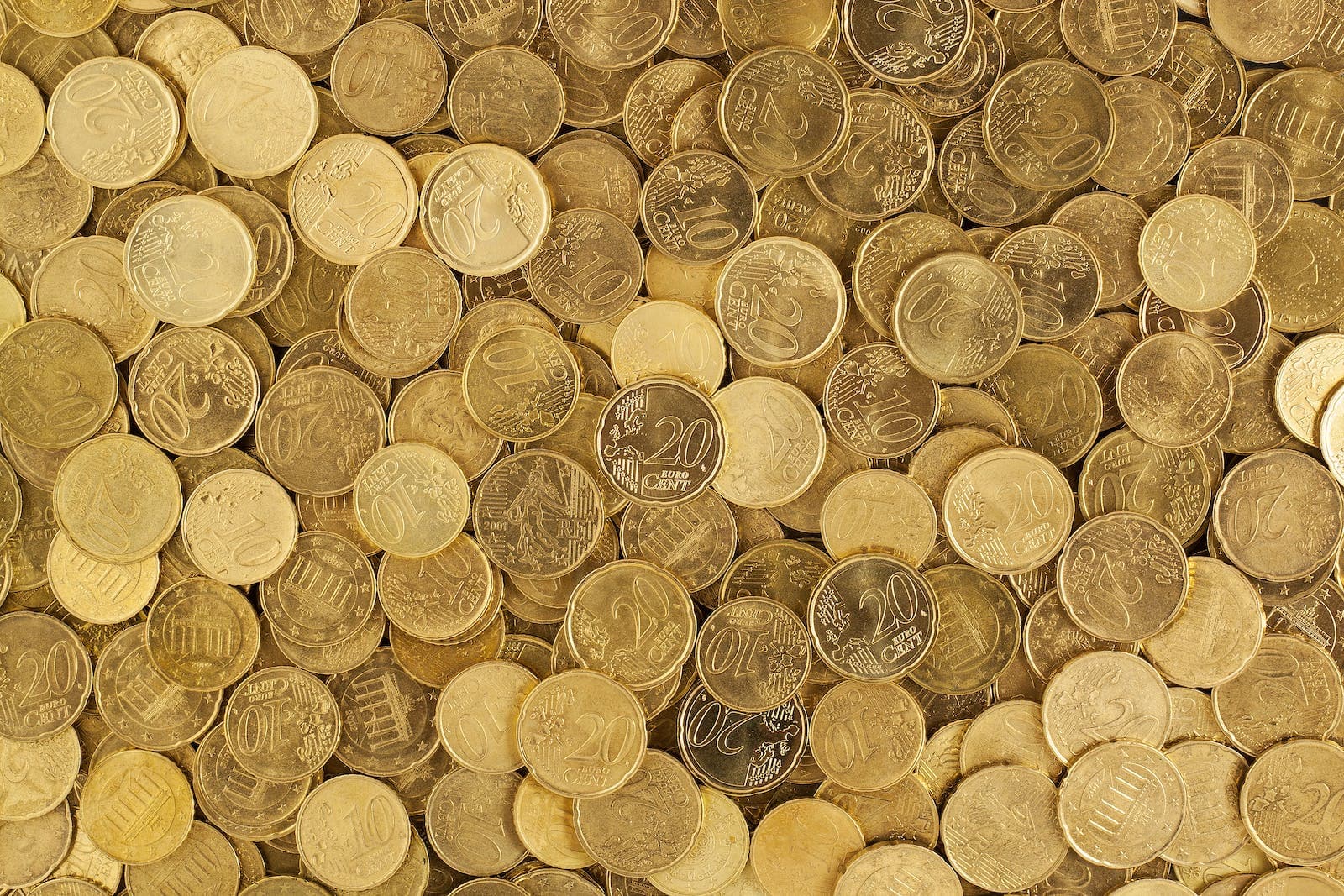 Veel gouden muntjes