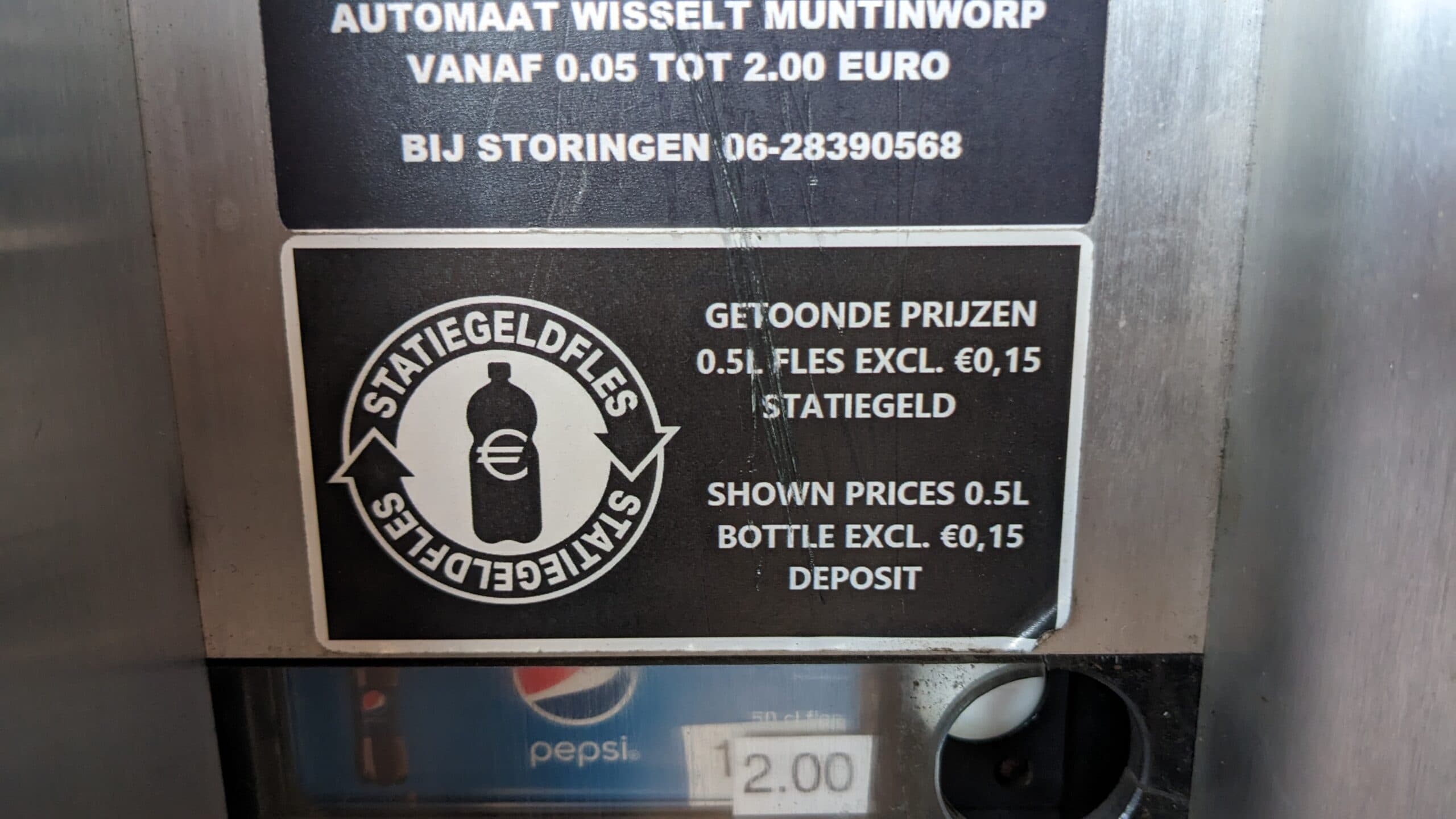 een digitaal overzicht van het statiegeld wat iemand ontvangt