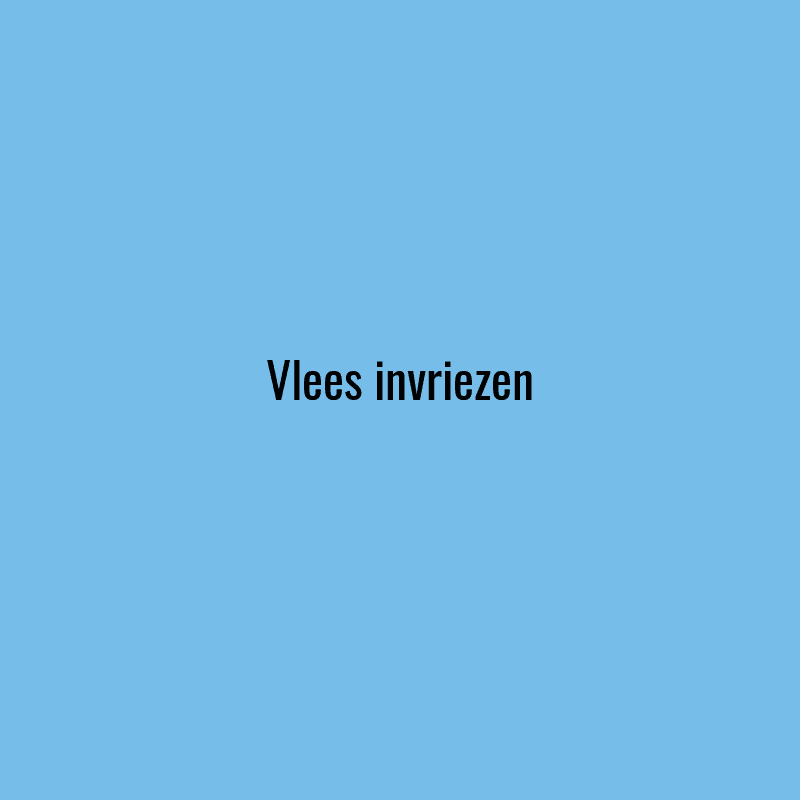 Vlees invriezen past bij wie groot inkoopt en vooruit plant