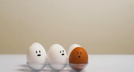 eitjes in een schaal, een ei ziet er anders uit