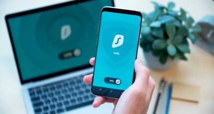 vpn op laptop en telefoon ingeschakeld