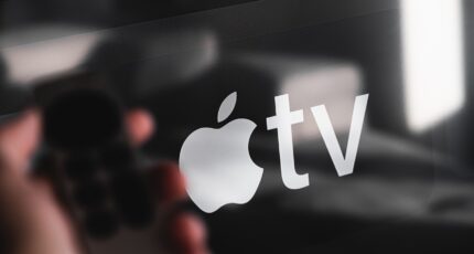 Apple TV op een beeldscherm