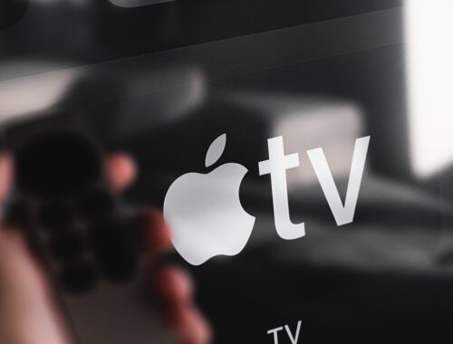 Apple TV op een beeldscherm