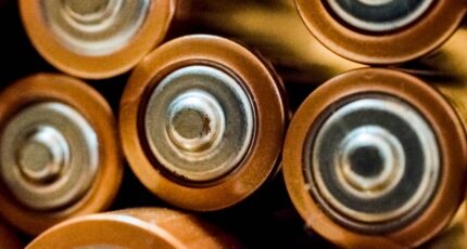 close-up van batterijen