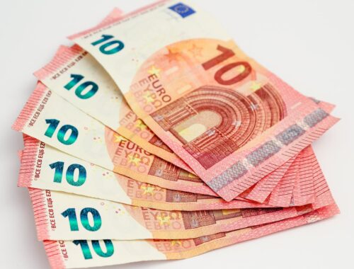 Six 10 Euro Banknotes