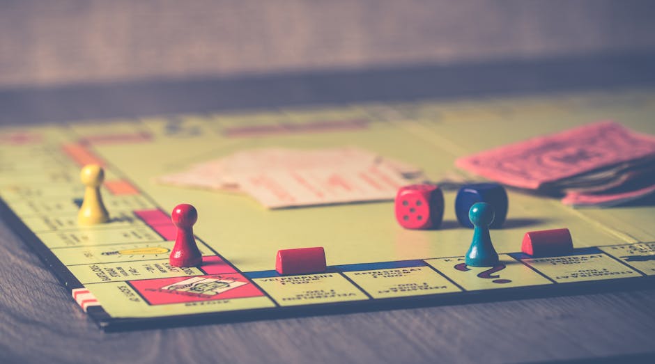 close-up van het bordspel monopoly