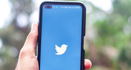 een close-up van een twitter profiel